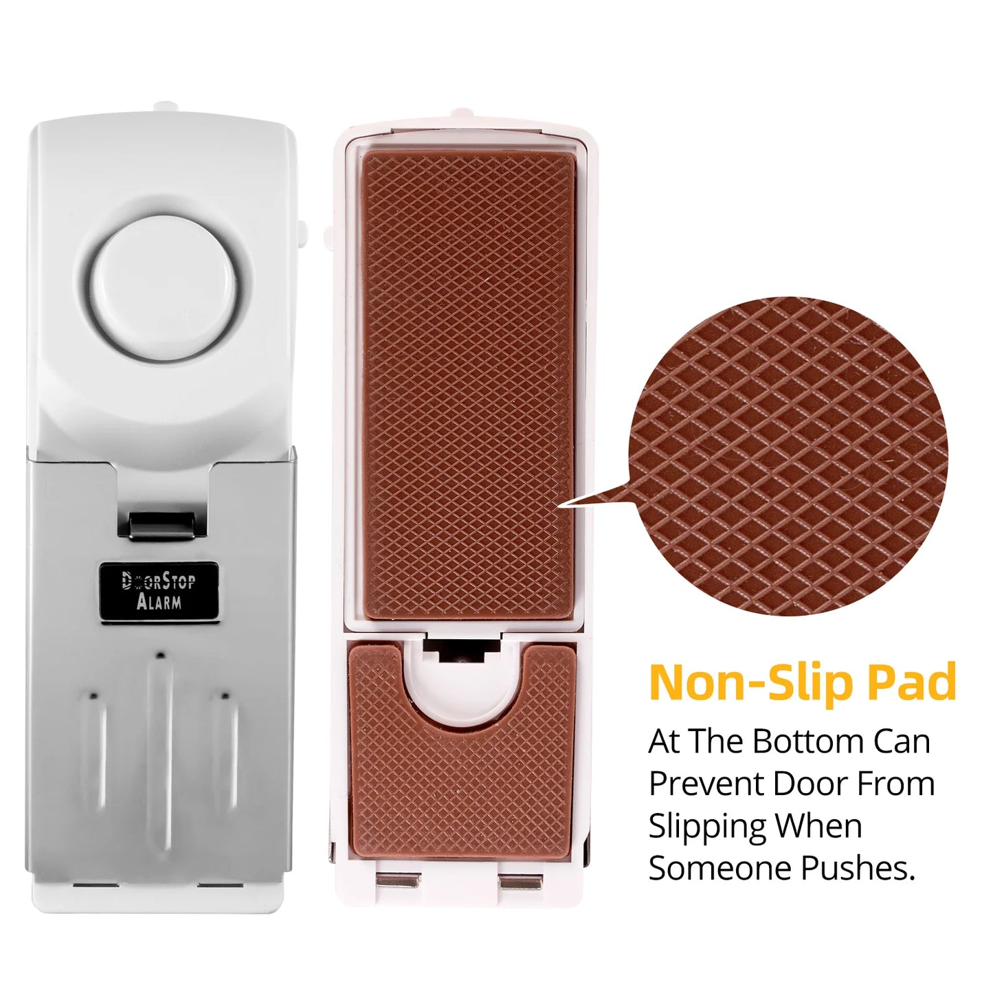 120Db Door Stop Alarm 3 Levels Sensitivity Door Wedge Alarm Portable Door Stopper Security Alarm for Home Hotel Travel Apartment