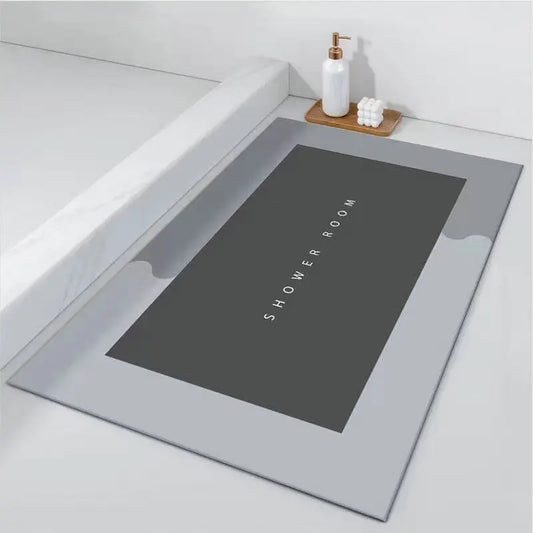 Diatom Mud Super Absorbent Bath Mats Simple Style Non-Slip Bathroom Bathtub Mat Quick-Drying Floor Mats Toilet Pad Easy-Cleaning